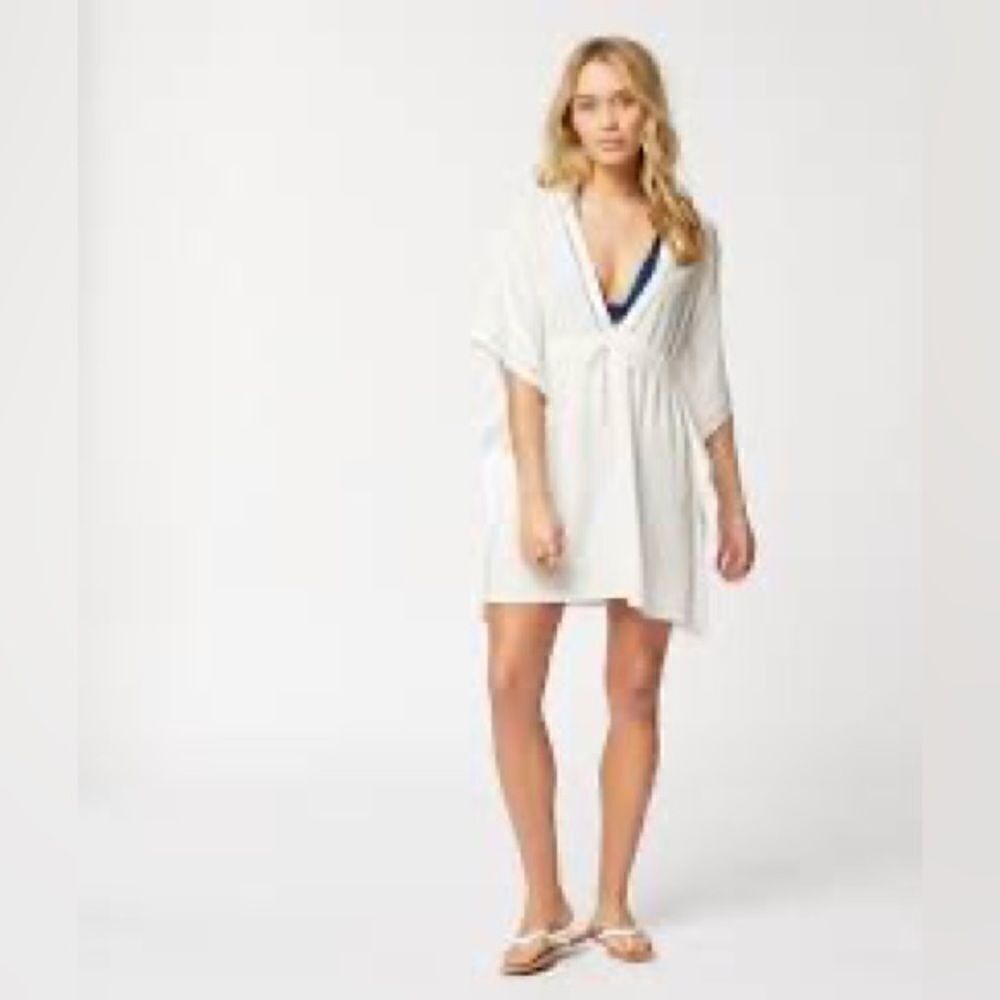 NWT M A R Off White Tie up coverup L